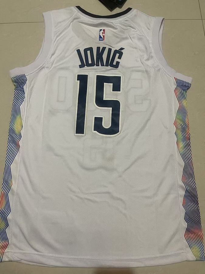 Nuggets #15 White City Edition Jersey