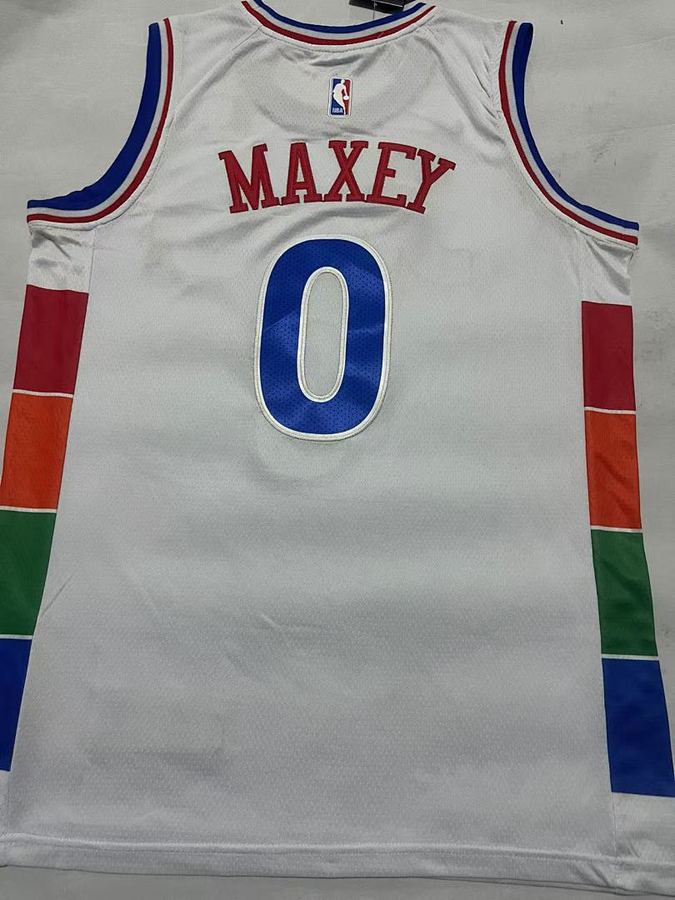 76ers #0 White City Edition Jersey