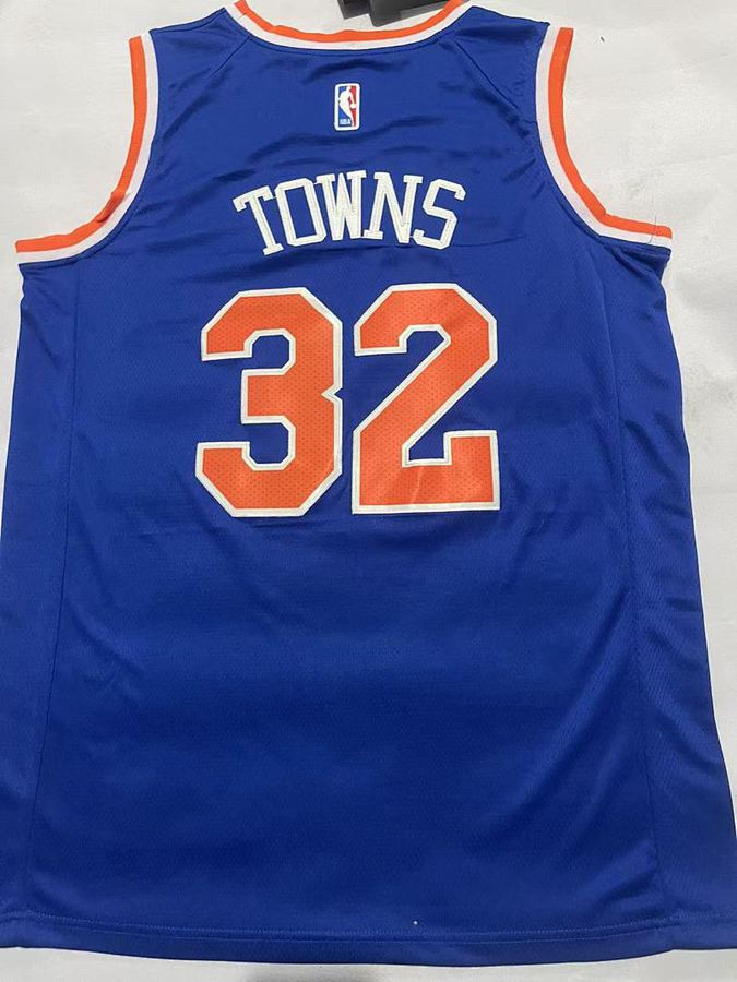 Knicks #32 Karl-Anthony Towns City Edition Jersey