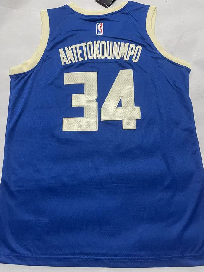 Bucks #34 Giannis Antetokounmpo City Edition Jersey