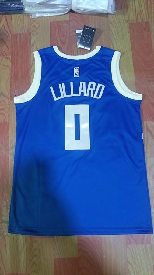 Bucks #0 Damian Lillard City Edition Jersey