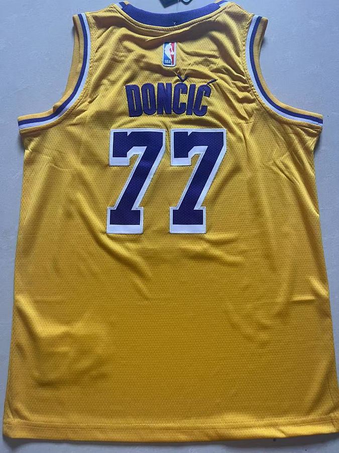 Lakers #77 Yellow Kids Jersey