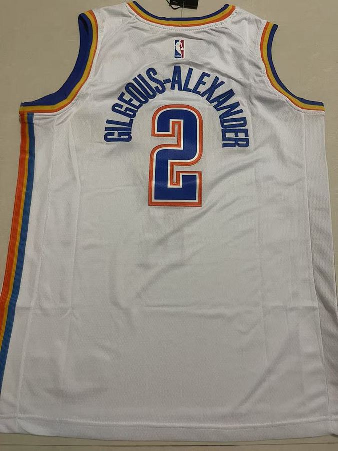 Thunder #2 White Jersey