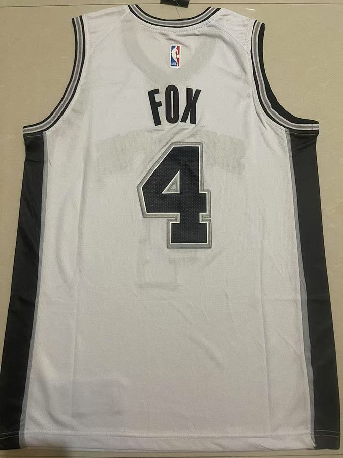 Spurs #4 White Nike Jersey