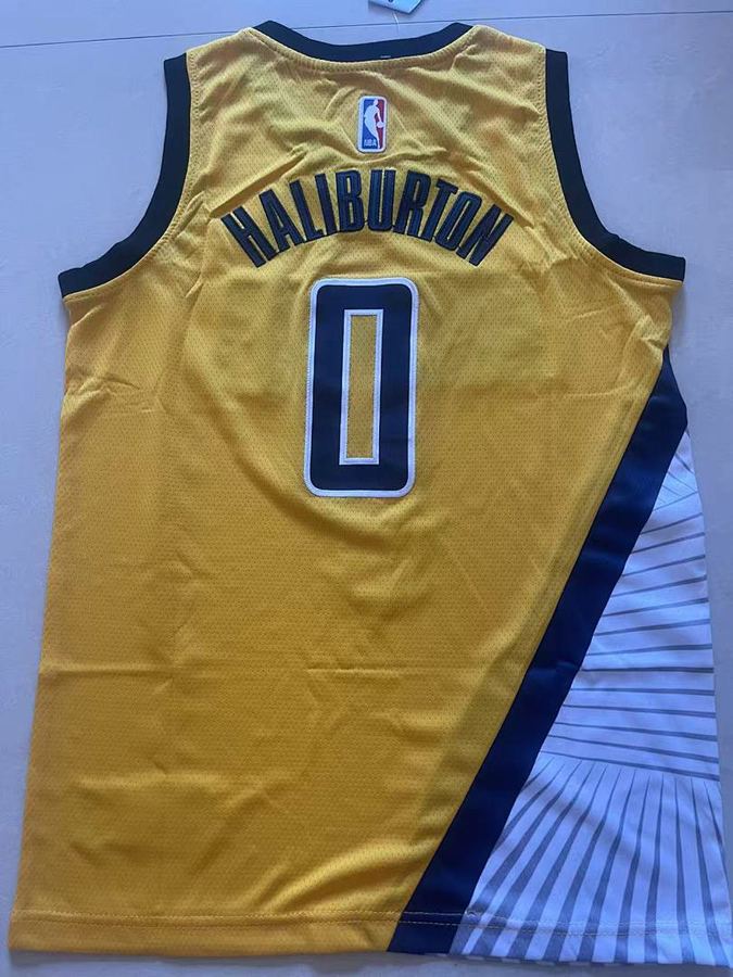 Pacers #0 Yellow Kids Jersey