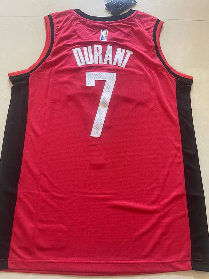 Rockets #7 Kevin Durant Red Jersey