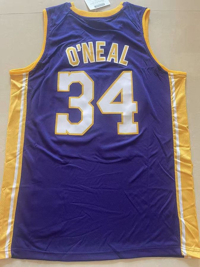 Lakers #34 Purple Jersey