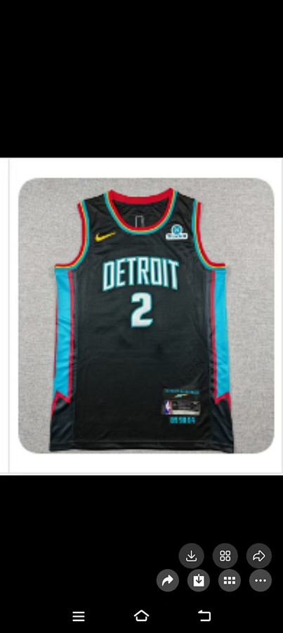 Pistons #2 Black Jersey