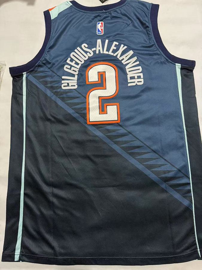 Thunder #2 Navy Blue Nike Jersey