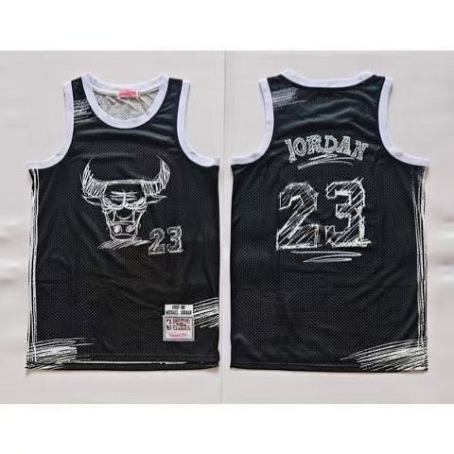 Bulls #23 Black Jersey