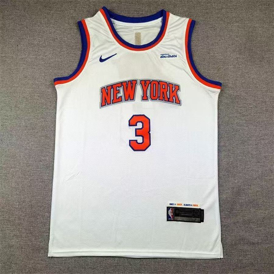 Knicks #3 White Nike Jersey
