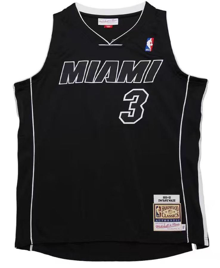 Heat Dwyane Wade Black Retro Jersey