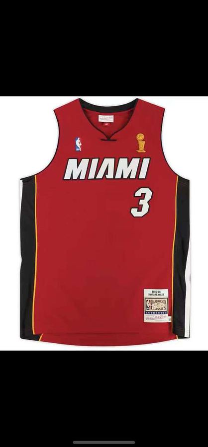 Heat #3 Red Retro Jersey