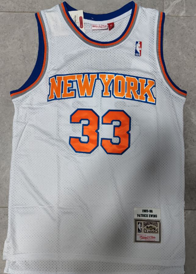 Knicks #33 White Retro Jersey