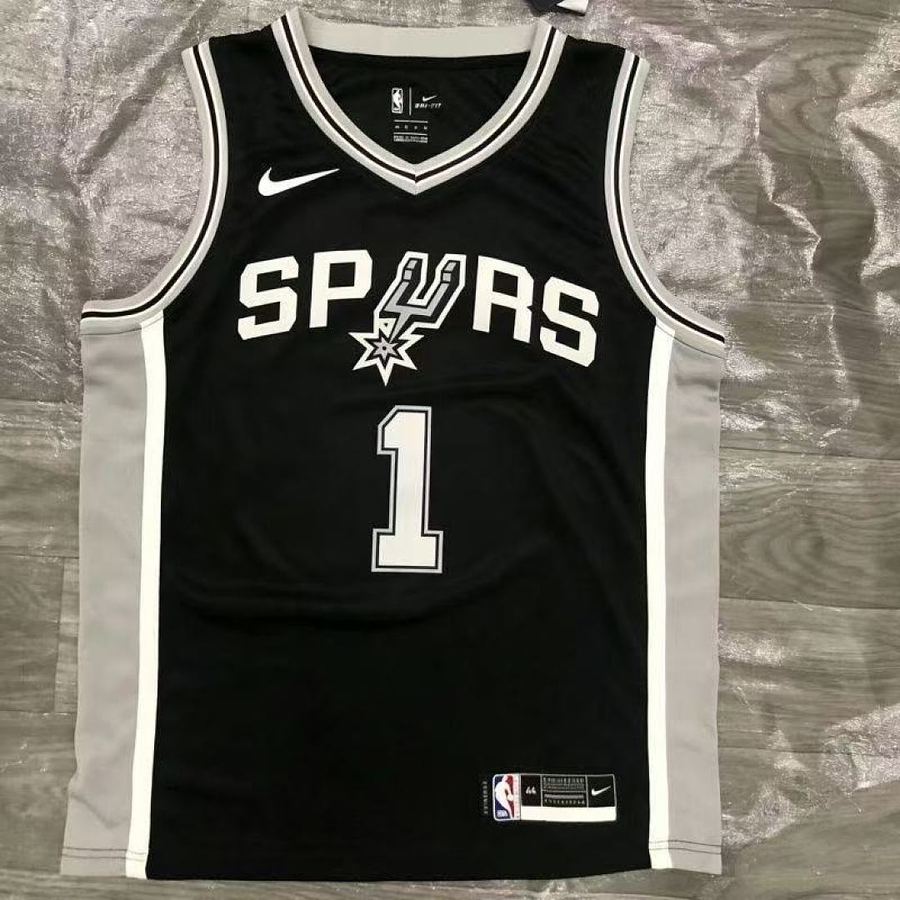 Spurs #1 Black Nike Kids Jersey
