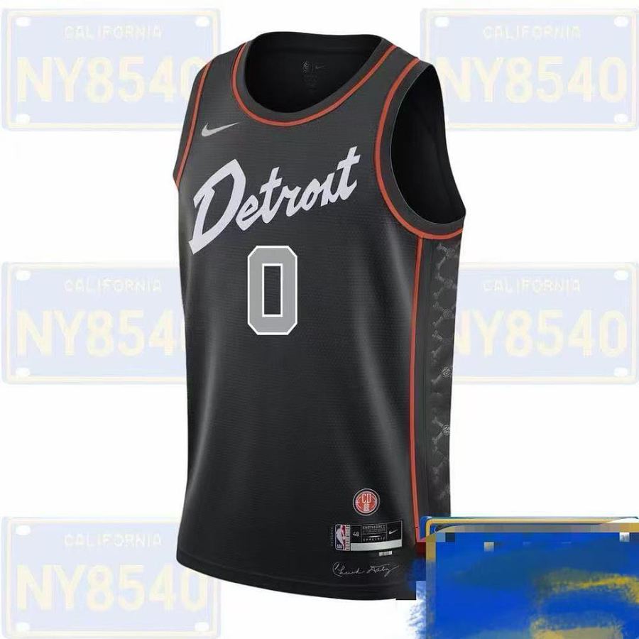 Pistons #0 Black Nike Jersey