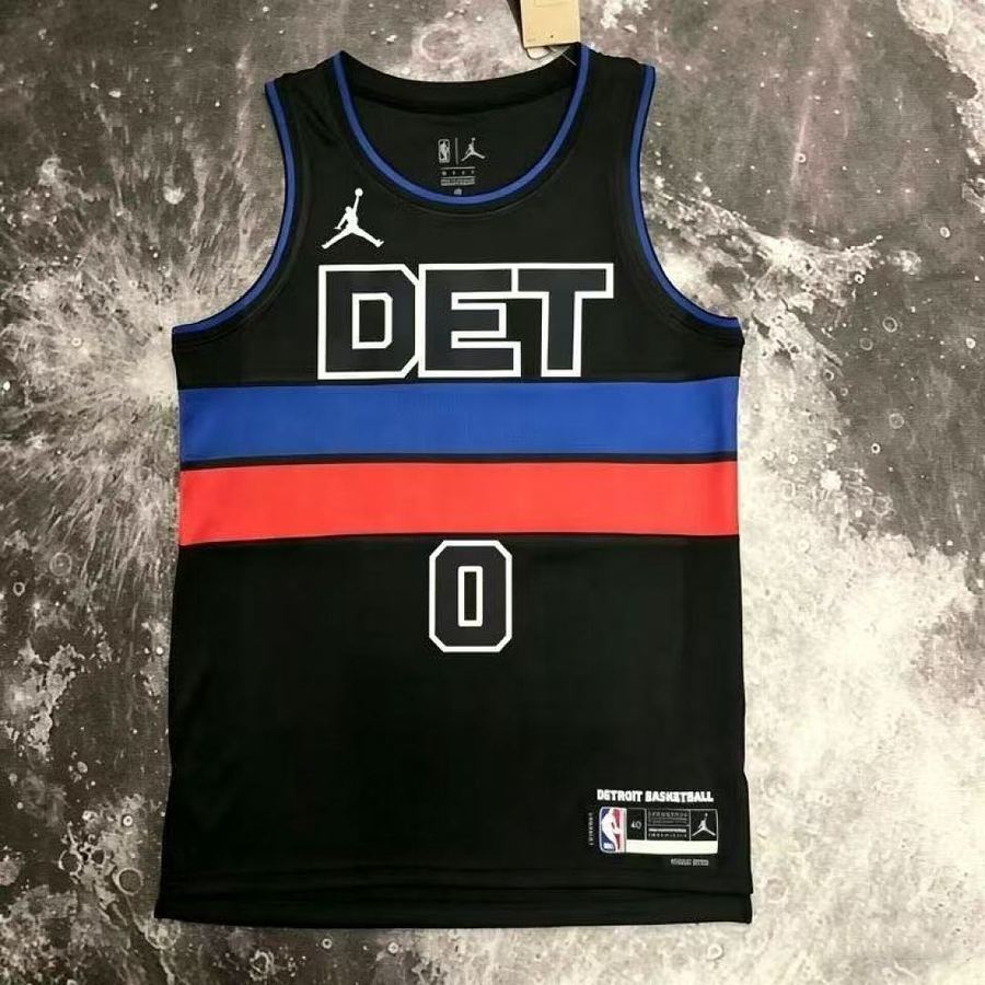 Pistons #0 Black Nike Jersey