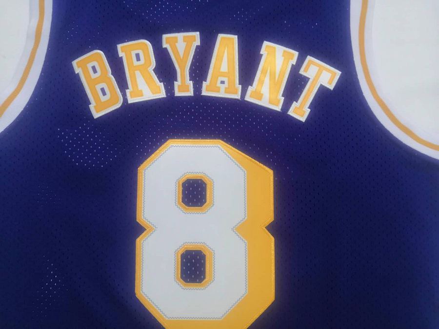 Lakers #8 Purple Retro Jersey