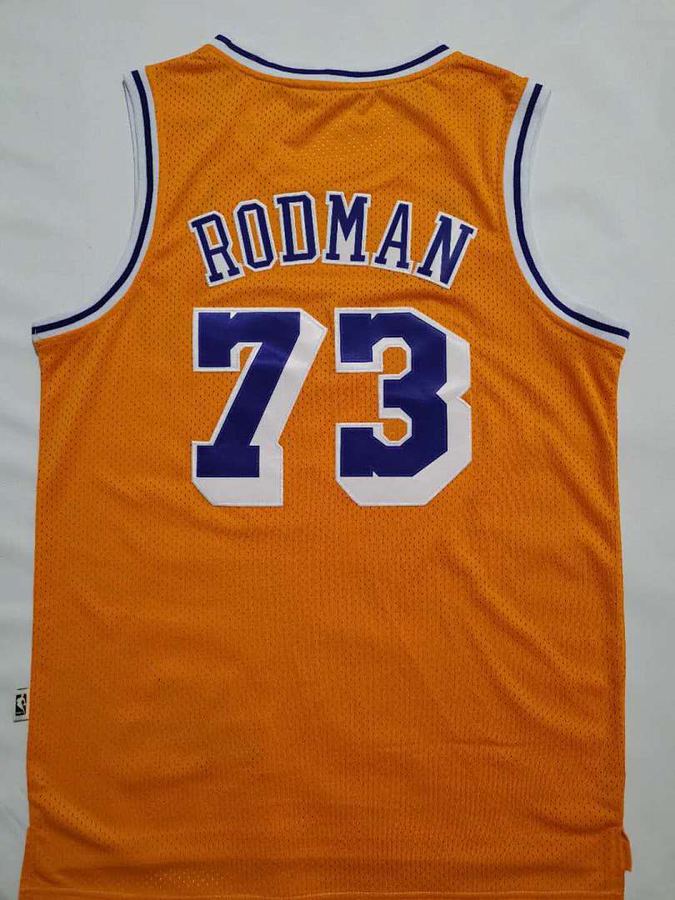 Lakers #73 Yellow Retro Jersey
