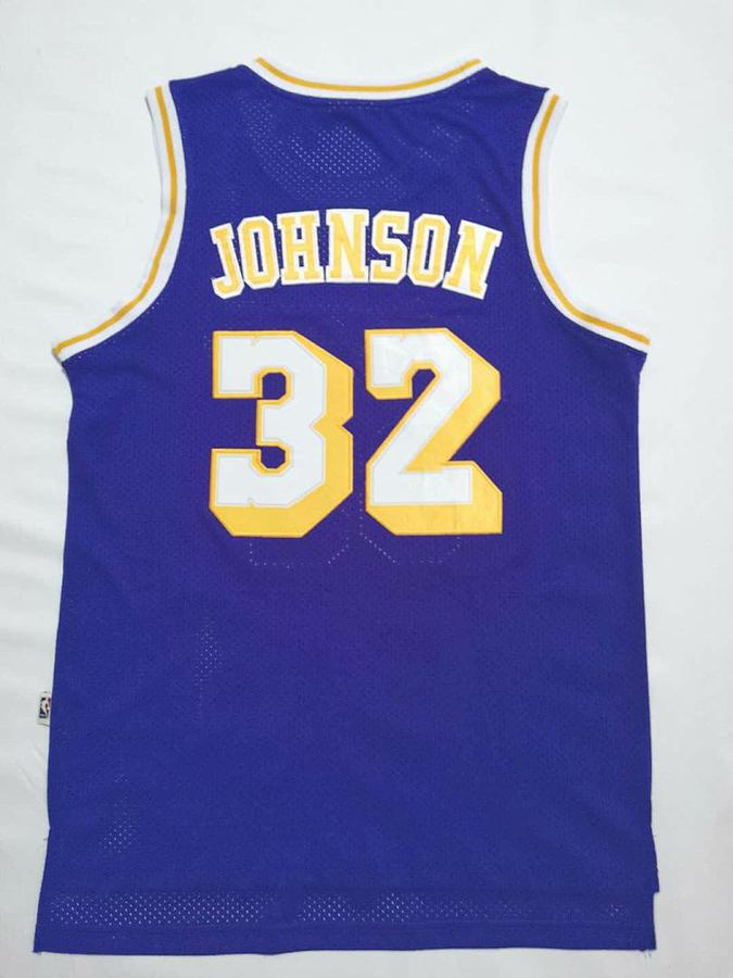 Lakers #32 Purple Retro Jersey