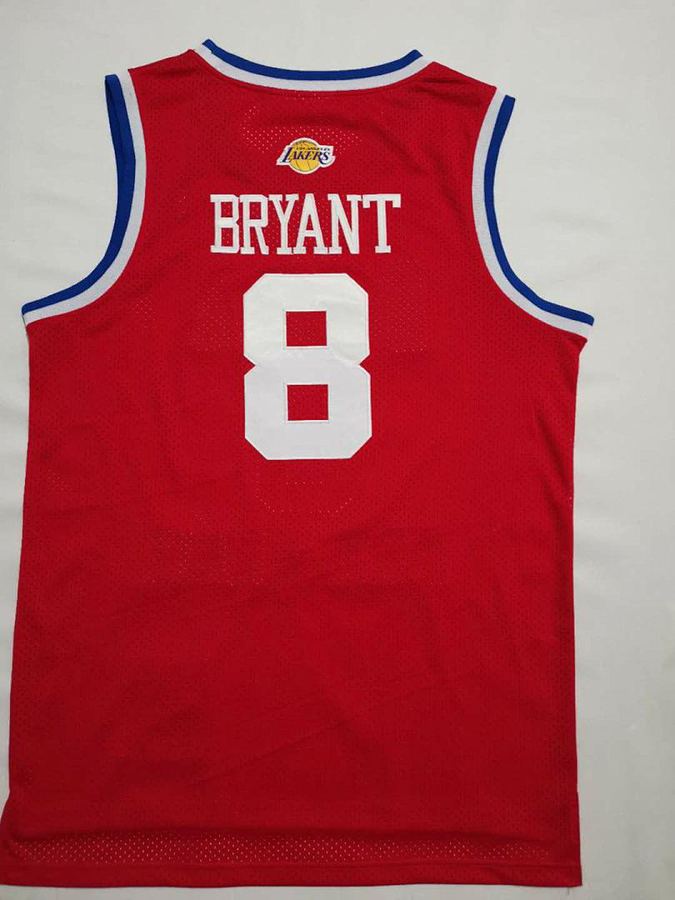 All-Star #8 Kobe Bryant Red All-Star Jersey