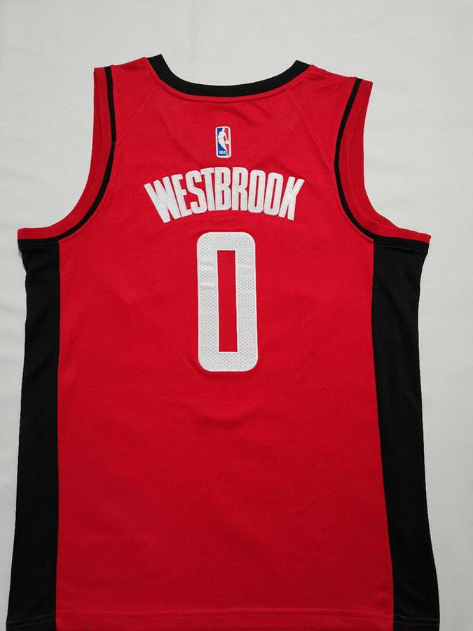 Rockets #0 Red Jersey