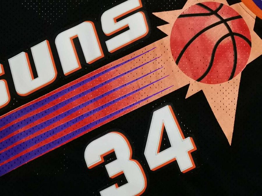 Suns #34 Black Retro Jersey