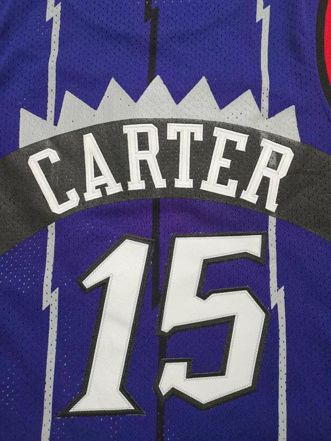 Raptors #15 Purple Retro Jersey