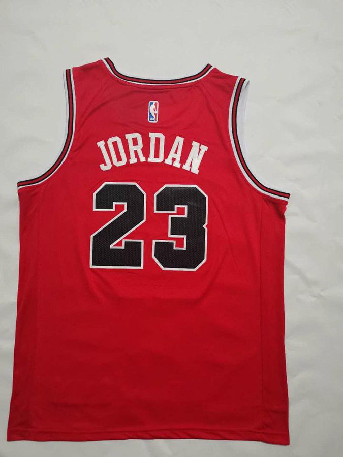 Bulls #23 Michael Jordan Red Nike Jersey