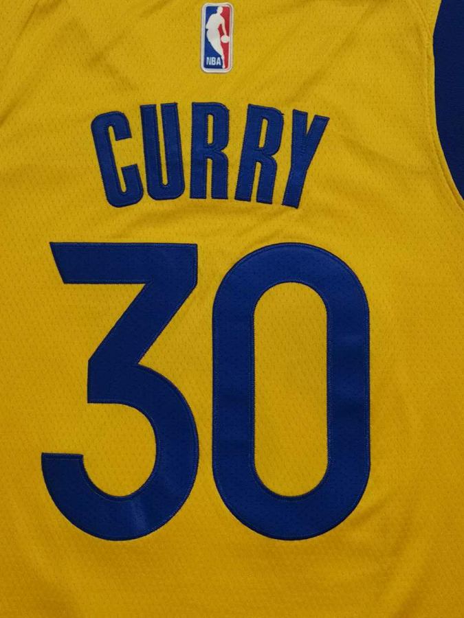 Warriors #30 Yellow Jersey