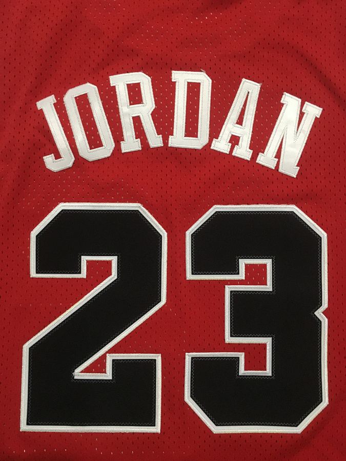 Bulls #23 Red Retro Jersey