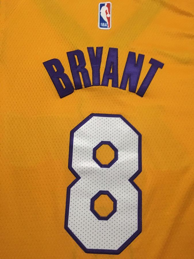 Lakers Kobe Bryant Yellow Jersey