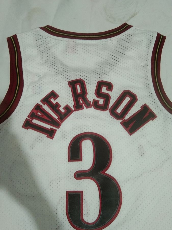 76ers White Retro Jersey