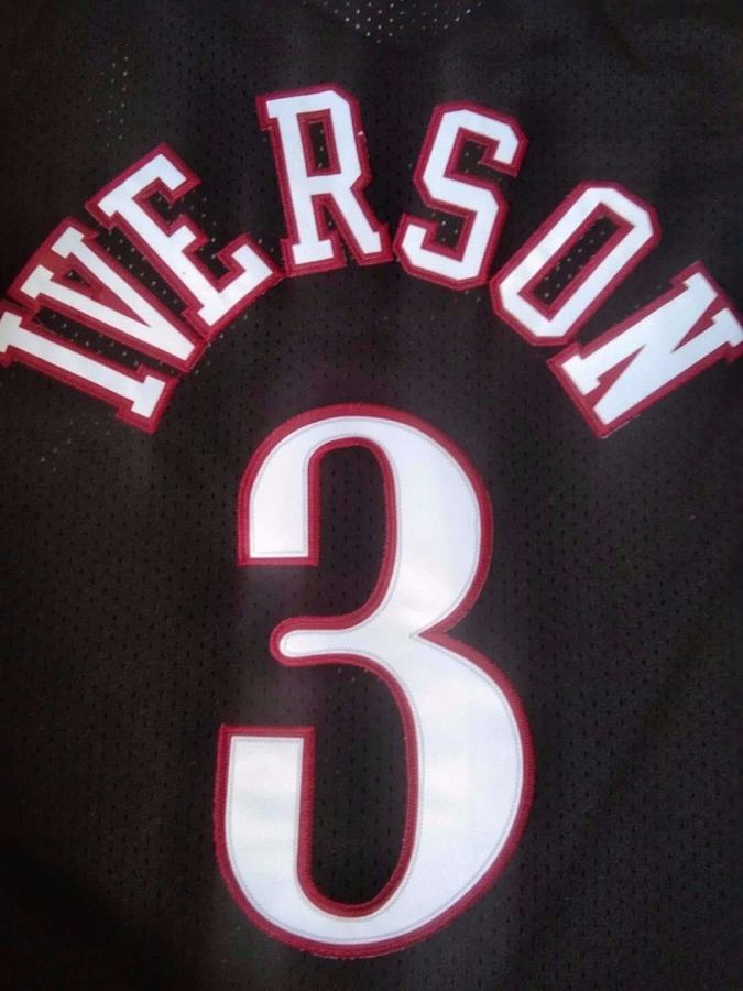76ers Black Retro Jersey