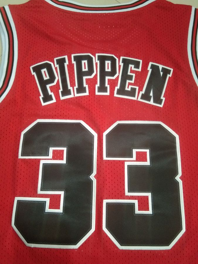 Bulls #33 Red Retro Jersey