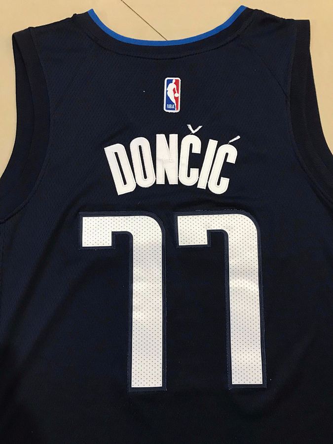 Mavericks #77 Navy Blue Jersey