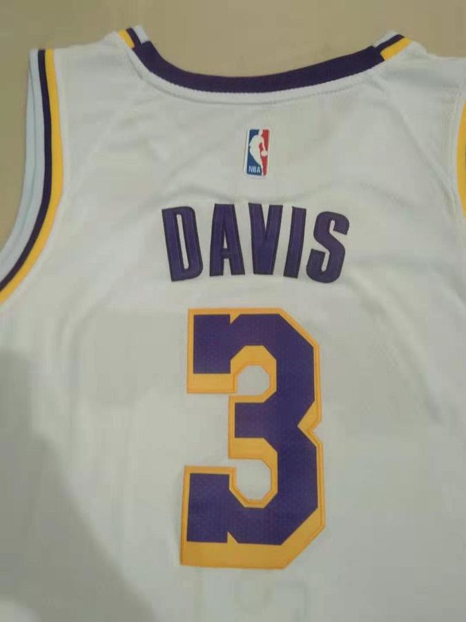 Lakers White Retro Crew Neck Jersey
