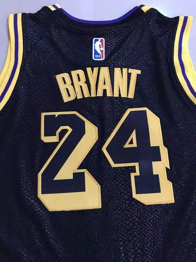 Lakers Black City Edition Kids Jersey
