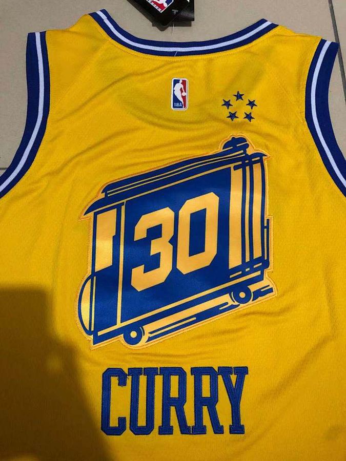 Warriors Stephen Curry Yellow City Edition Swingman Nike Jersey