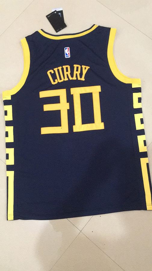Warriors Stephen Curry Navy Blue Swingman Nike Jersey