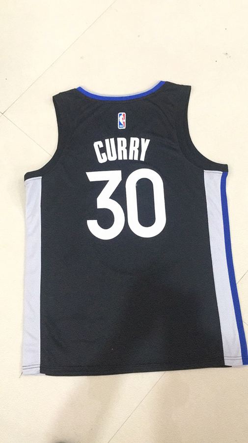 Warriors Stephen Curry Black Jersey