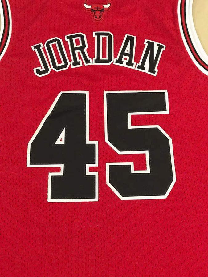 Bulls Michael Jordan Red Retro Jersey