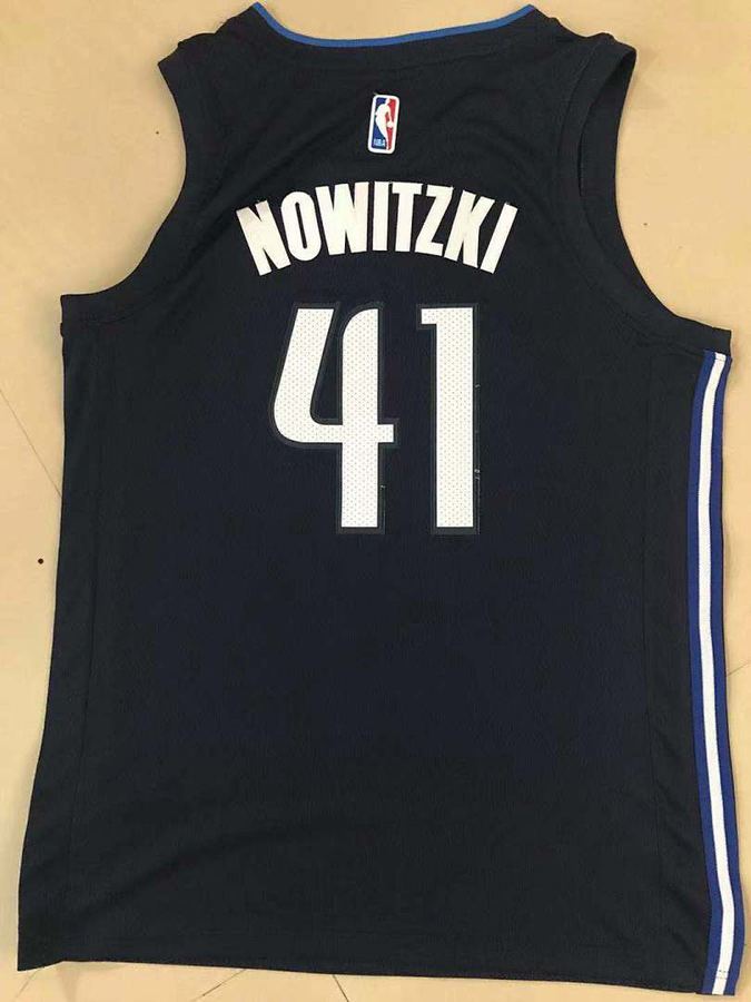 Mavericks #41 Navy Blue Swingman Nike Jersey