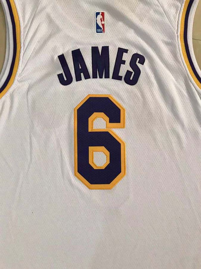 Lakers LeBron James White Jersey