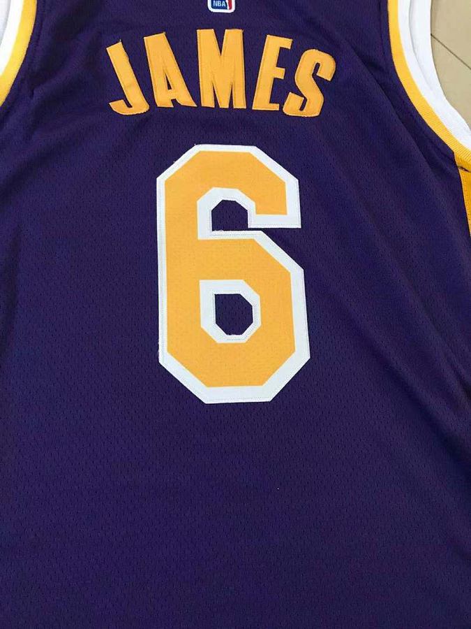 Lakers LeBron James Purple Jersey