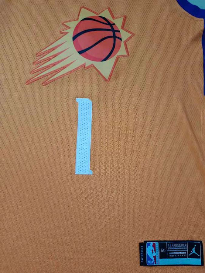 Suns Devin Booker Orange Jersey
