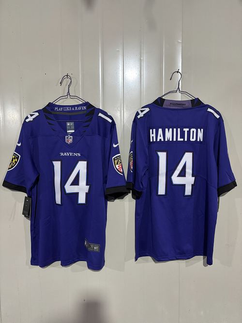 Ravens #14 Purple Jersey