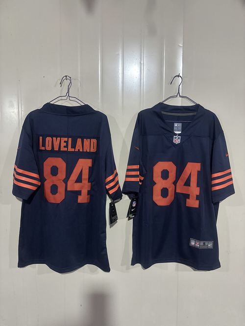 Bears #84 Navy Blue Jersey