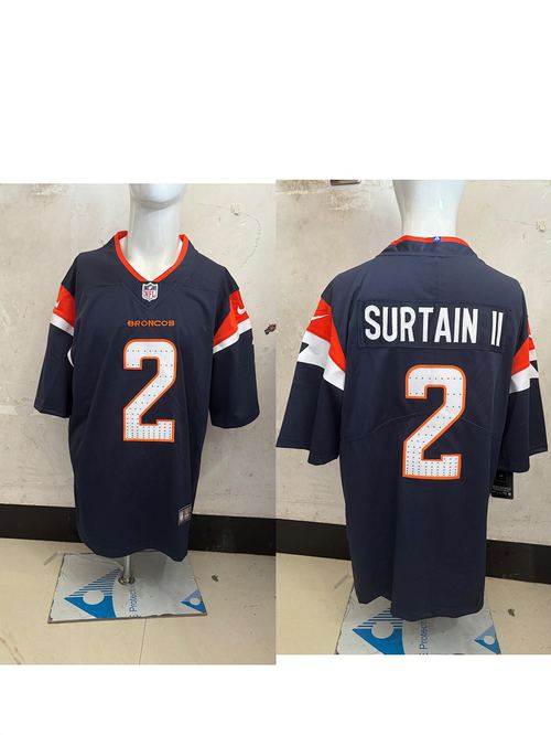 Broncos #2 Navy Blue Jersey