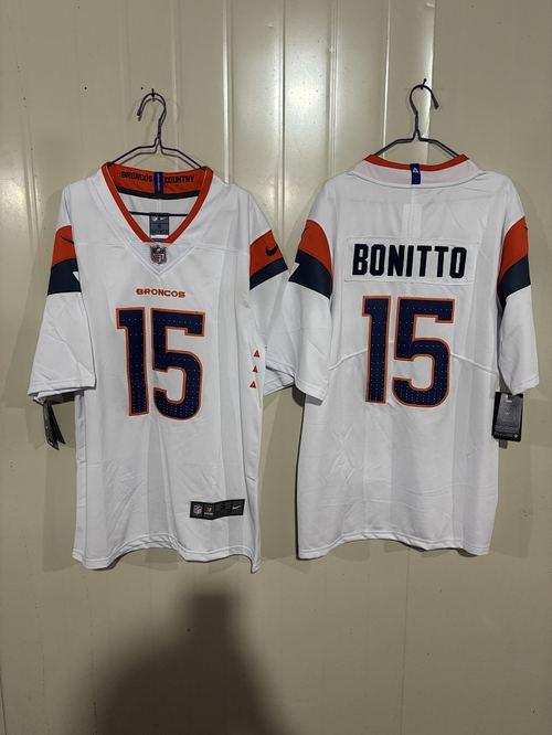 Broncos #10 White Jersey